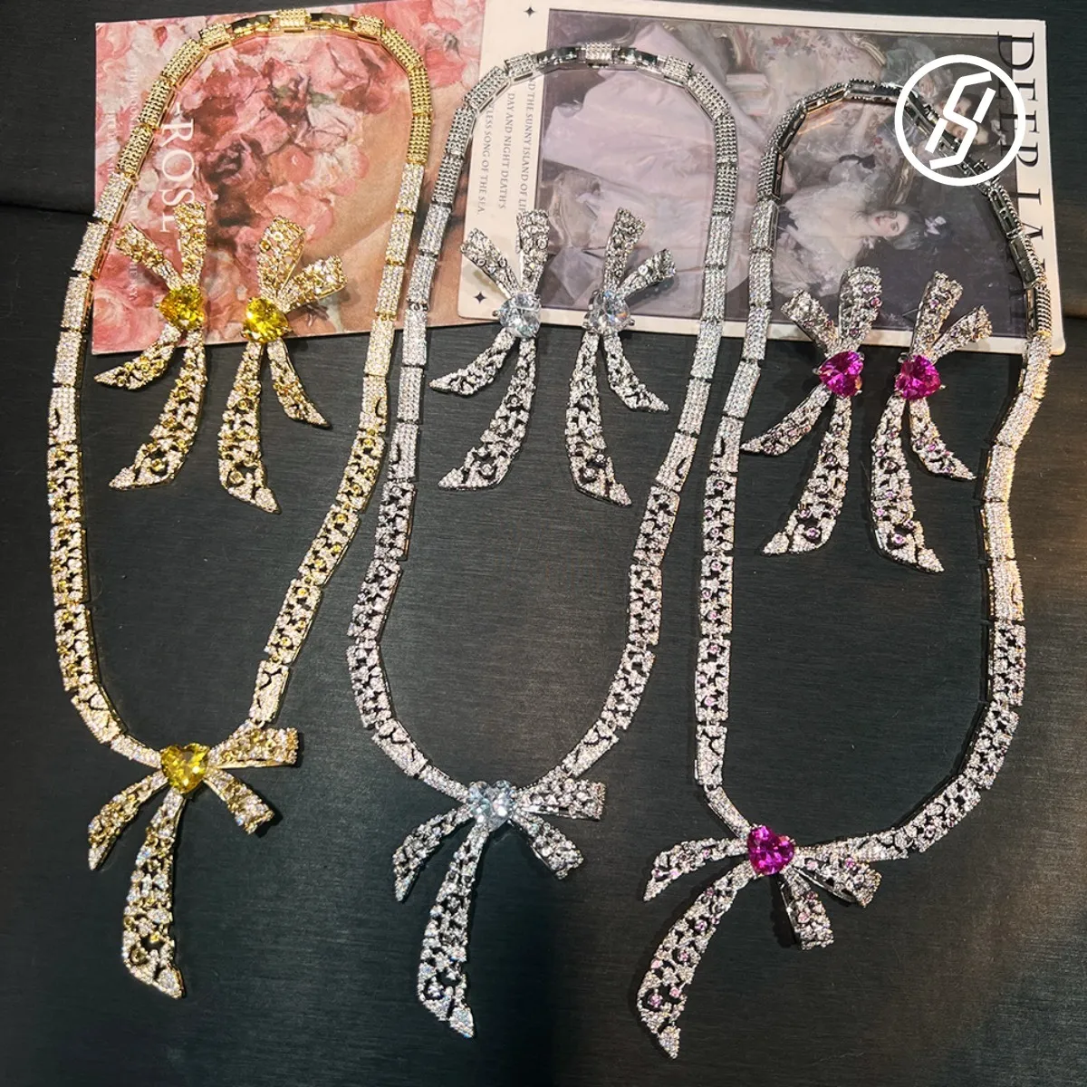 Italian Jewelry New Bow Precision Fashion Zirconium Fine Craft