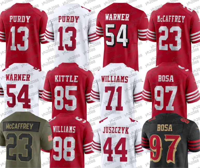 Jennings Rice NFL Football All Players Name: Joe Montana, Jerry Rice, Brock Purdy ...