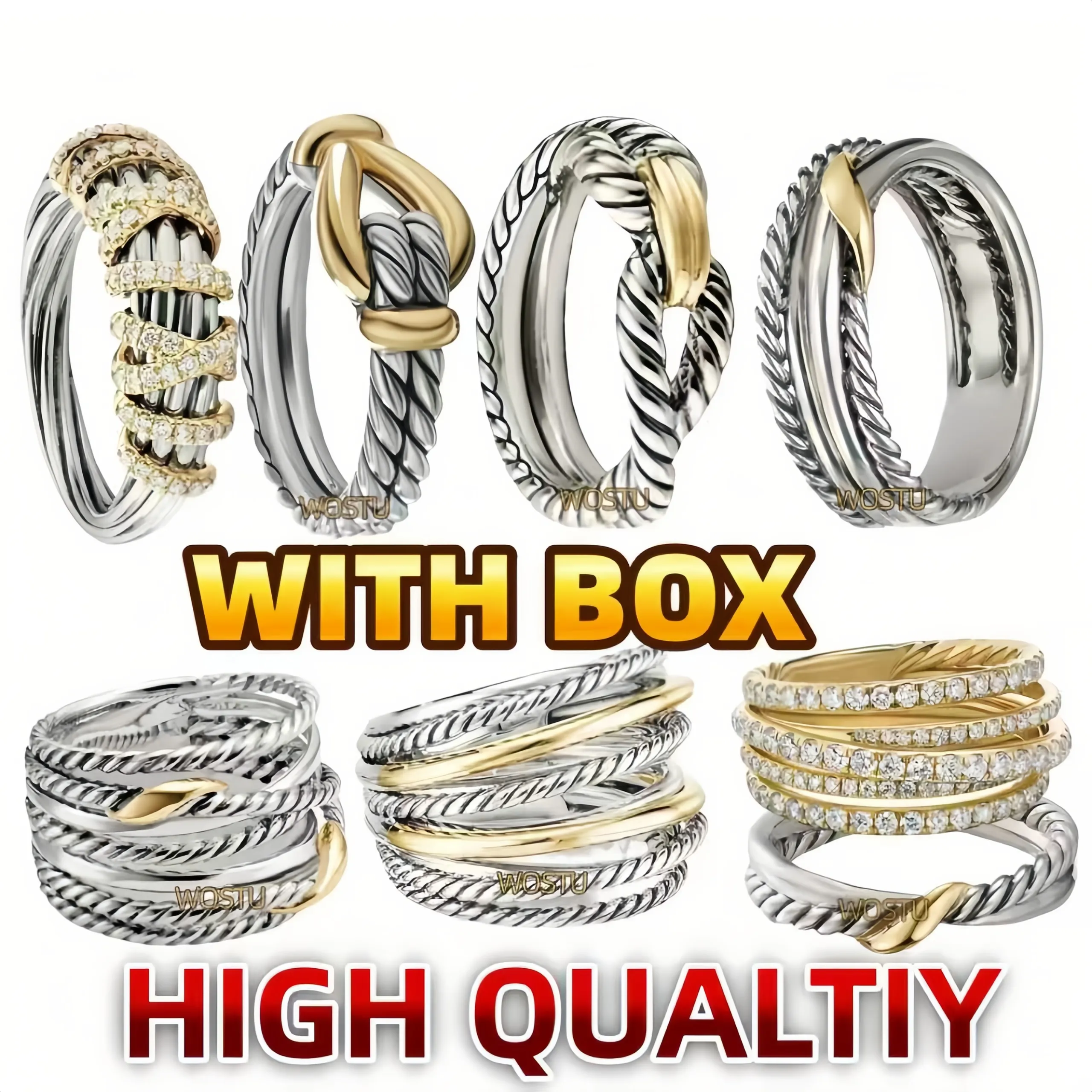 Station Cable Designer Rings For Women & Men ... From Wostu, $10.17 ...