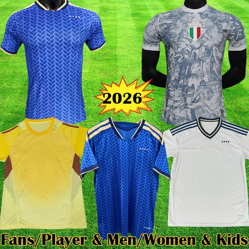3XL 4XL 2026 ITALYSe Soccer JerseyS BARELLA 26 27 DIMARCO 125
