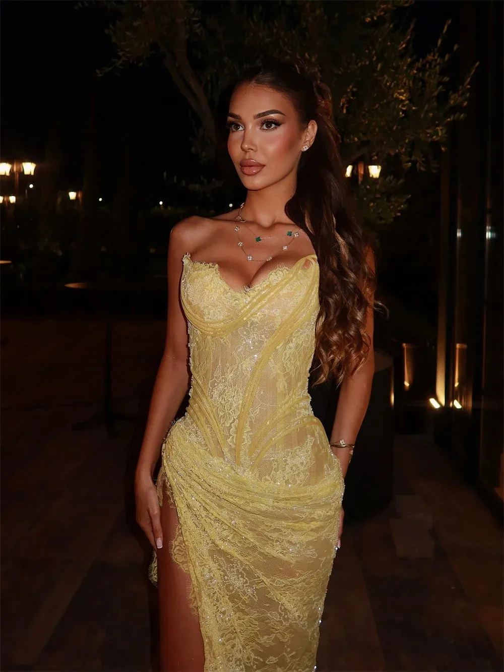 sachin and babi light blue dress CHI CHI London Sleeve Baroque Embroidered Prom Occasion Dress 12 14 Yellow