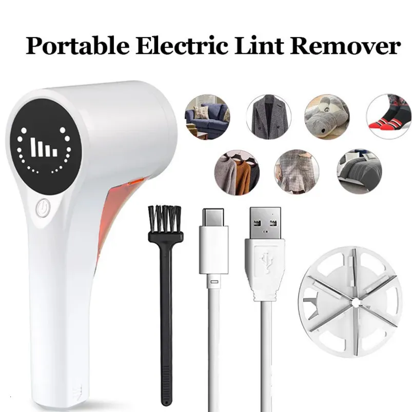 Portable Electric Lint Remover Rechargeable Shaver for Sweaters ...