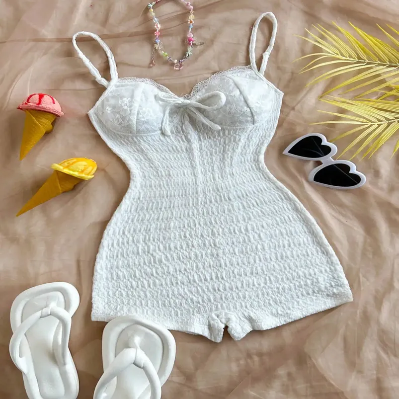 Sexy Girl Tight Clothes Solid Color Lace Edge Strap... From 11,73  | DHgate