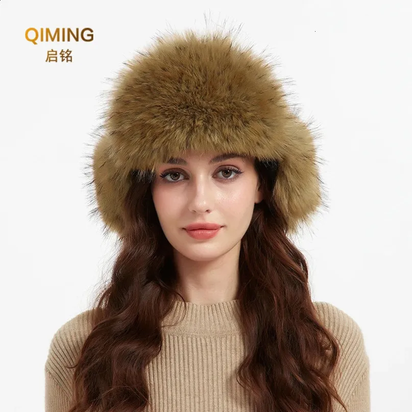 Cappello Russo In Pelliccia Sintetica Per Donna &ndash; Caldo E Leggero, Unisex Invernale Multicolore