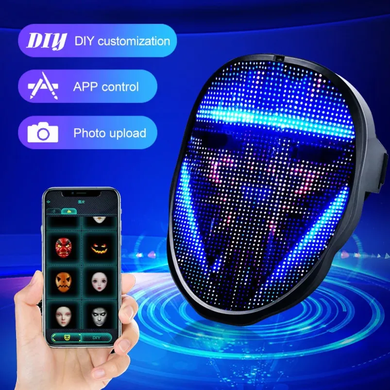 LED Glow Mask Gesture Sensing RGB Full Color Face... From Pang10, $23. ...