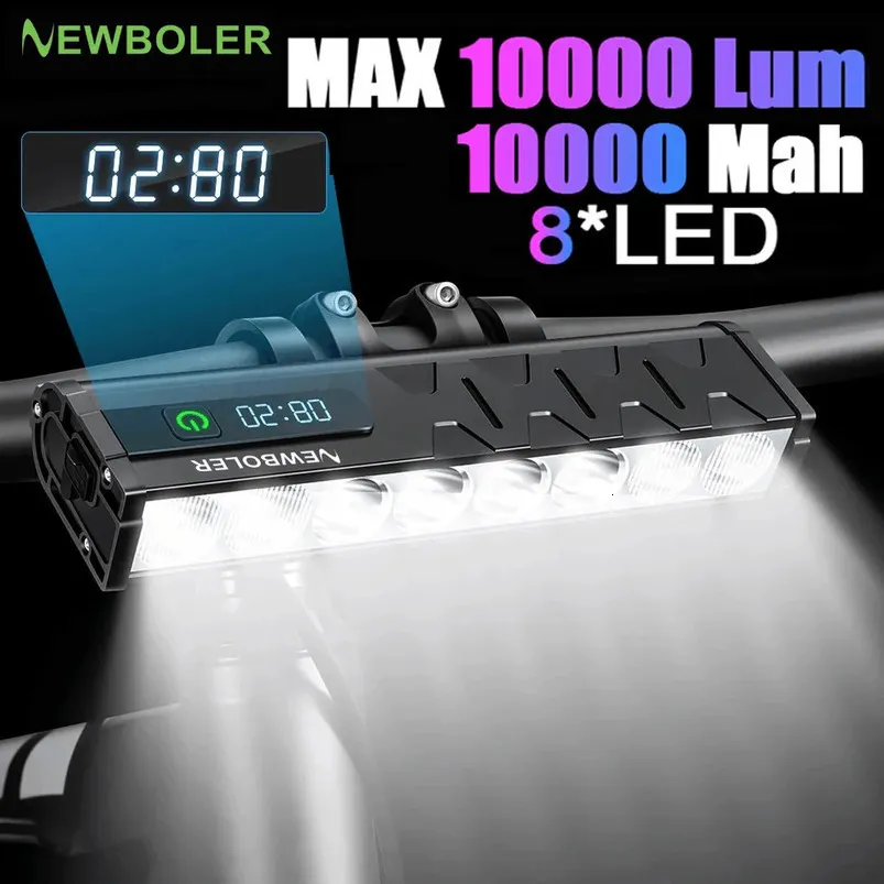 BOLER 10000Lumen Bicycle Lumax Headlight Waterproof USB Rechargeable ...