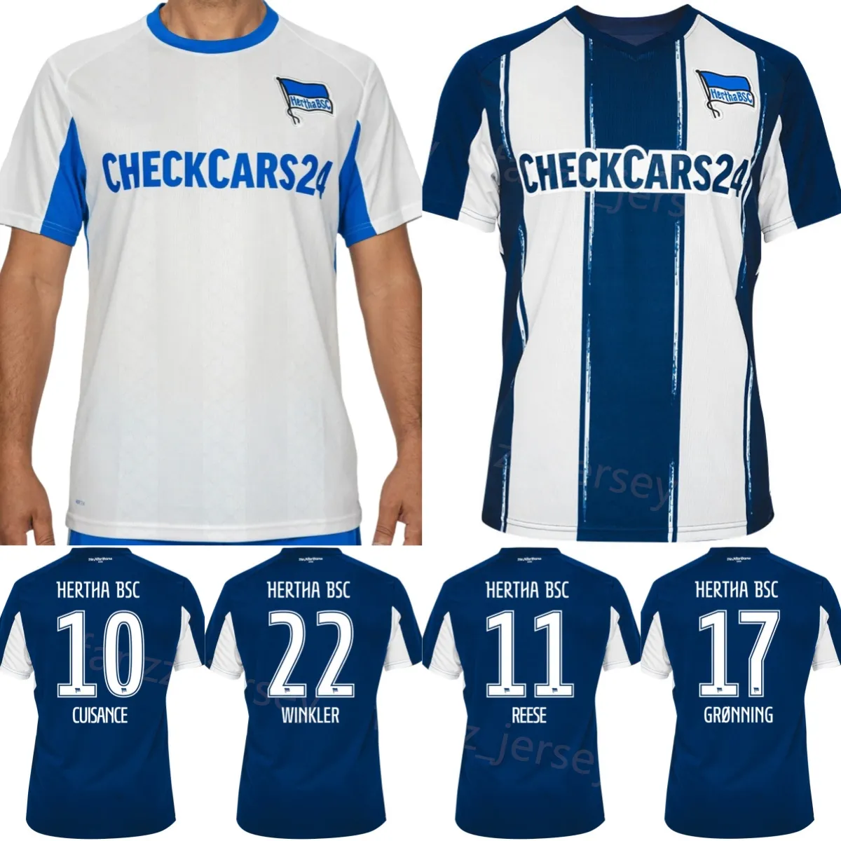 Hertha BSC Berlin /24 Soccer Jersey - Official Team Kit: Reese