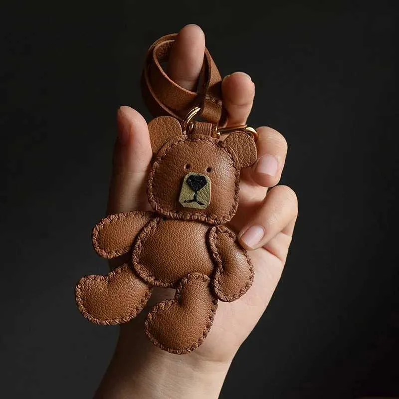 Puppet Keychains Original Design Teddy Puppet Bear Leather Keychain... From Nedelya2, $7 ...