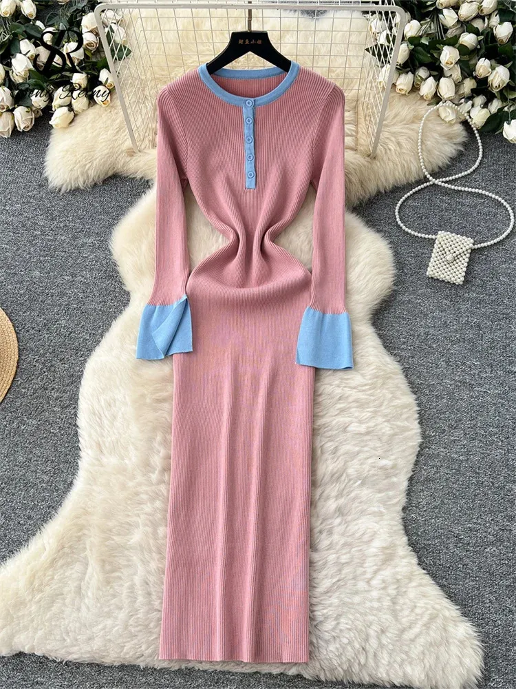 y2k knit dress Chic Knit Mesh Mini Dress: Versatile Y2K Style for Weddings, Dates, an Canary Houze