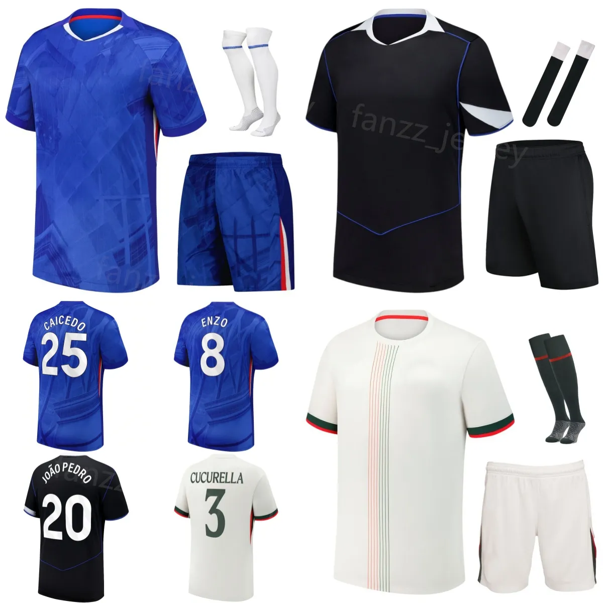 2025 2026 Youth Soccer Team Kits Club 3 CUCURELLA, Sancho 1, Estevan 7 ...