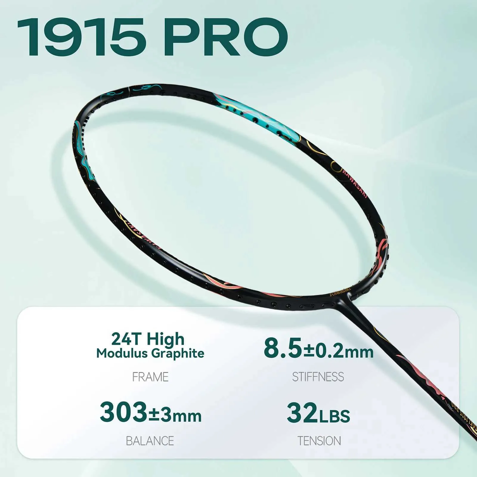 Proffrsional Racket Kawasaki 5U Full Carbon Balanced Badminton Racket: Offense and Defense ...