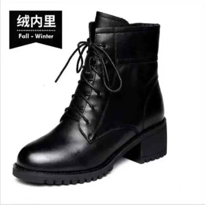 2025 High Quality Ladies Shoes Side Zipper Women's Fashion Cross-tied Modern Women Hot Sale Plus Size Ankle Boots_desvips.com