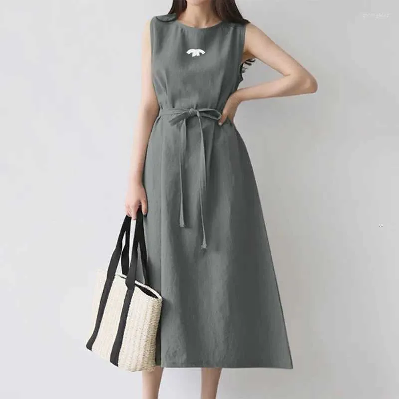 Designer Casual Dresses For Women Summer Loose Sleeveless Cotton Linen Dress With Belt, Round Neck, Large Size, Solid Color, Letter Printed Waist Strap From Boutique_clothing950, $24.41 In Bulk | DHgate.Com Designer Casual Dresses For Women Summer Loose Sleeveless Cotton Linen Dress With Belt, Round Neck, Large Size, Solid Color, Letter Printed Waist Strap From Boutique_clothing950, $24.41 In Bulk | DHgate.Com