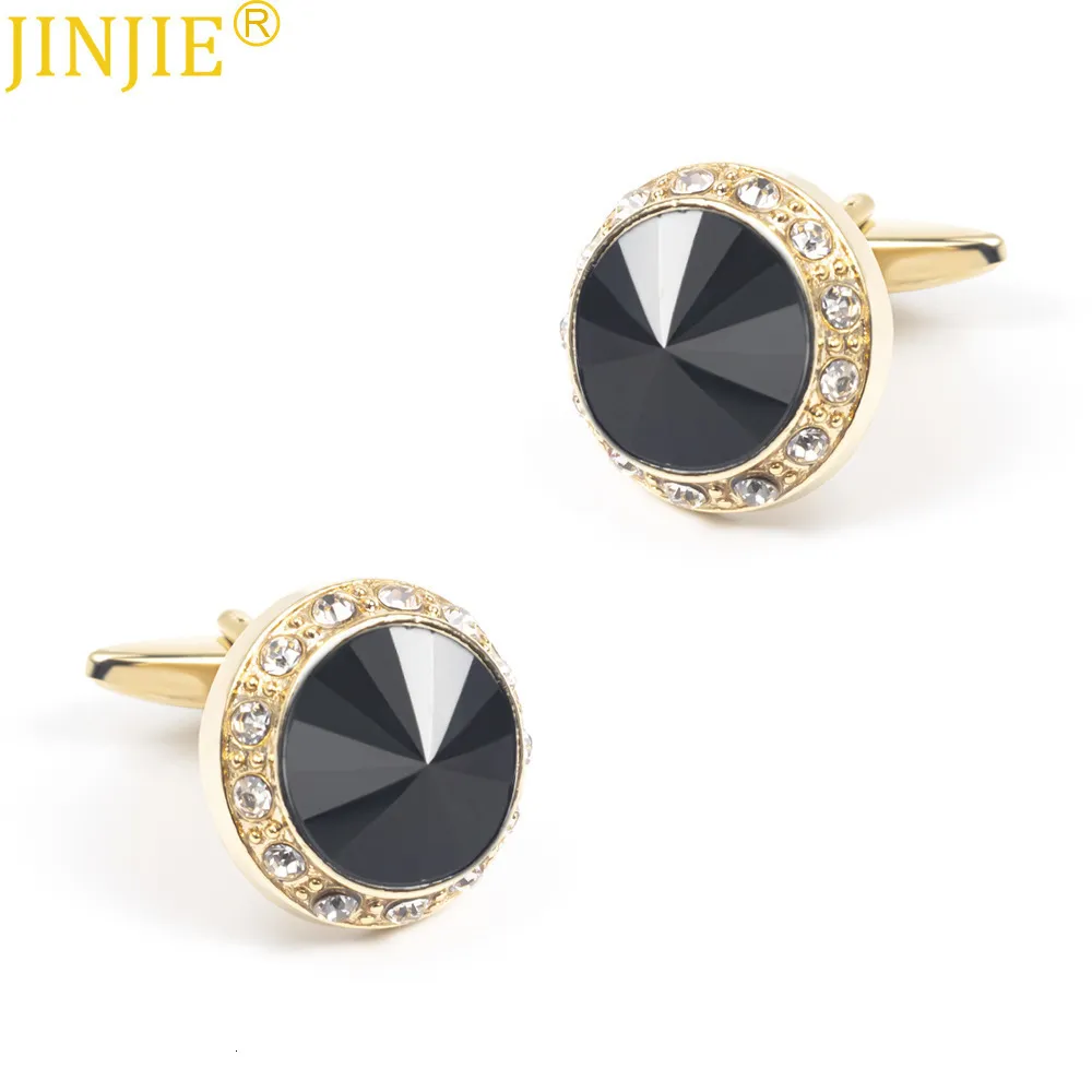 Cache-Boutons De Chemise Dorés Élégants | Couvre-Boutons Pour Homme En Acier Inoxydable | Bijoux De Manche Raffinés Avec Pierre Irisée | Parfait Pour Mariage, Affaires Ou Cadeau
