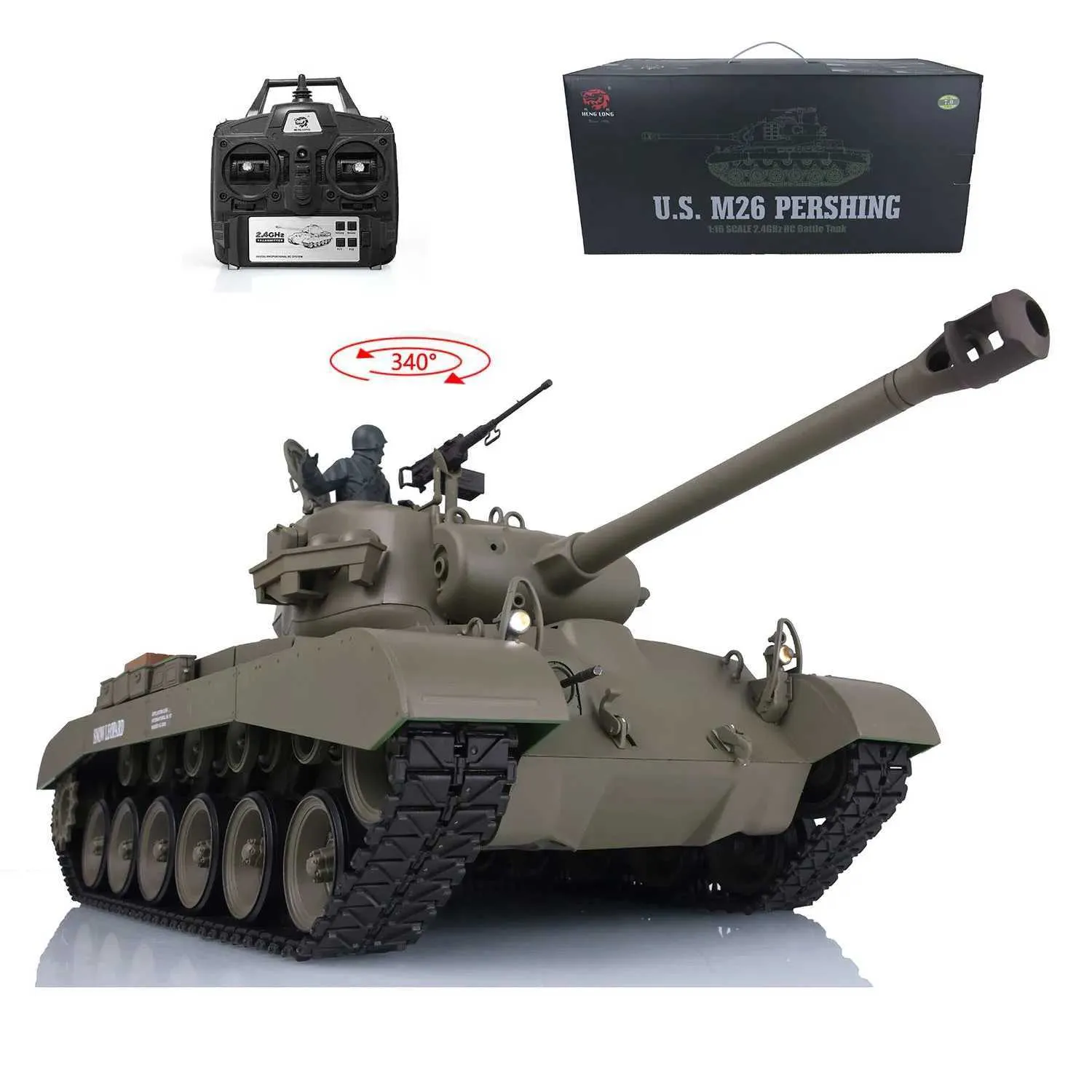 Pièce De Rechange Pour Char RC Henglong 1/16 - Engrenage Rotatif 340° (neuf)