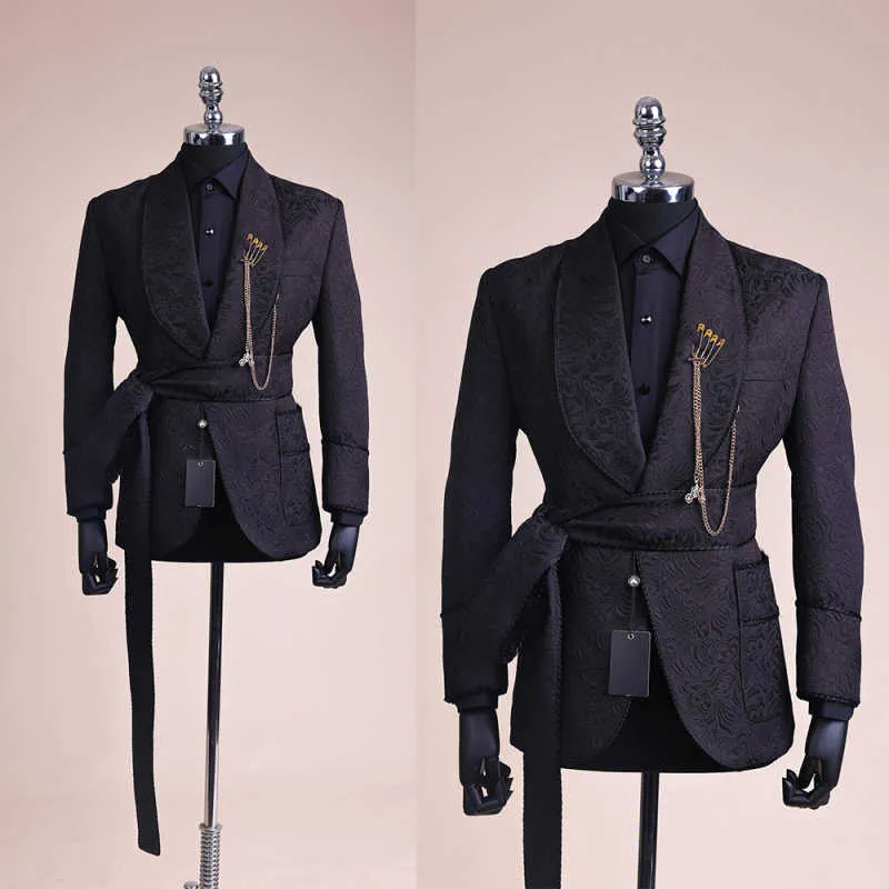 Daikascbny Blazer Uomo Nero Manica Lunga Monopetto Cerimonia Con Bottoni Business Giacche Da Smoking Eleganti Formale Inverno Alla Moda Tinta Unita Giacca Da Abito 129124391