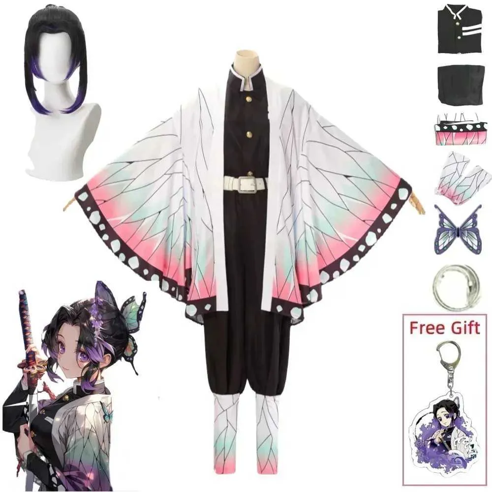 Seizoen 2 Anime Demon Slayers Kimetsu No Yaiba Cosplay Kostuum Inosuke Hashibira Zenitsu Tanjirou Kimono Halloween Kleding