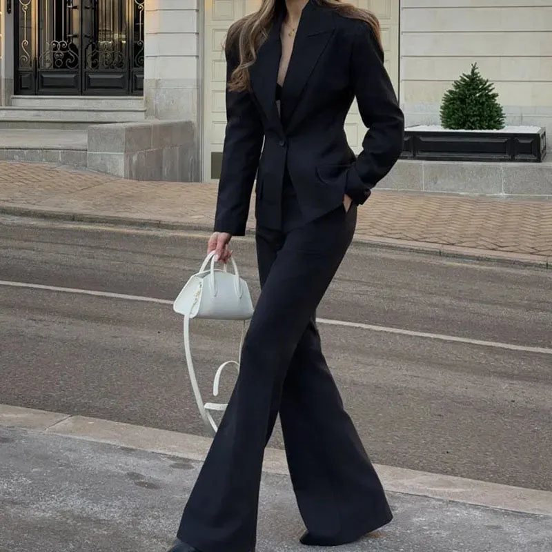 Casual Lapel Button Blazer Jacket Outfit Fashion From 70,9