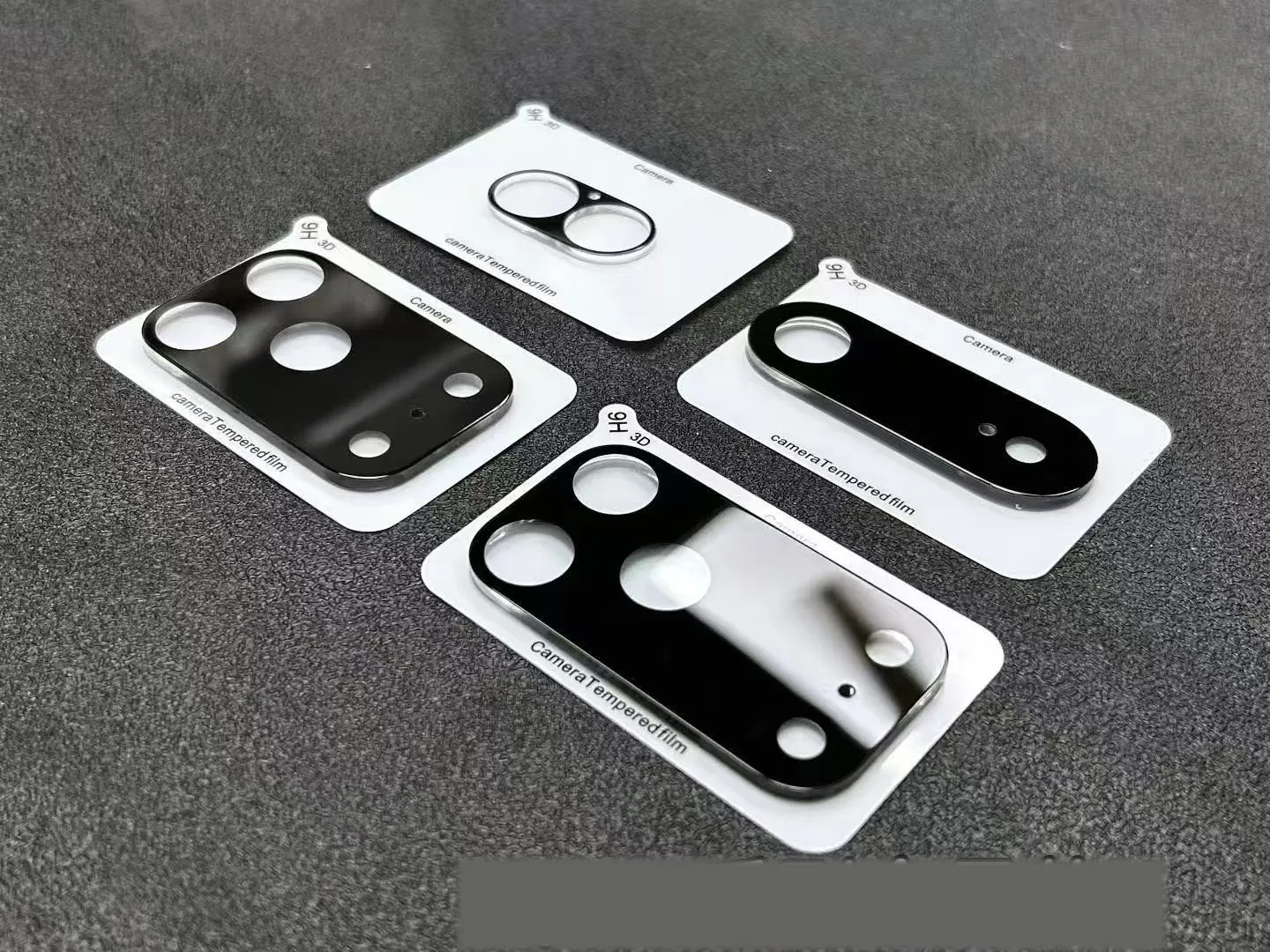 Premium Camera Lens Screen Protector - Silk Black Tempered Film for ...