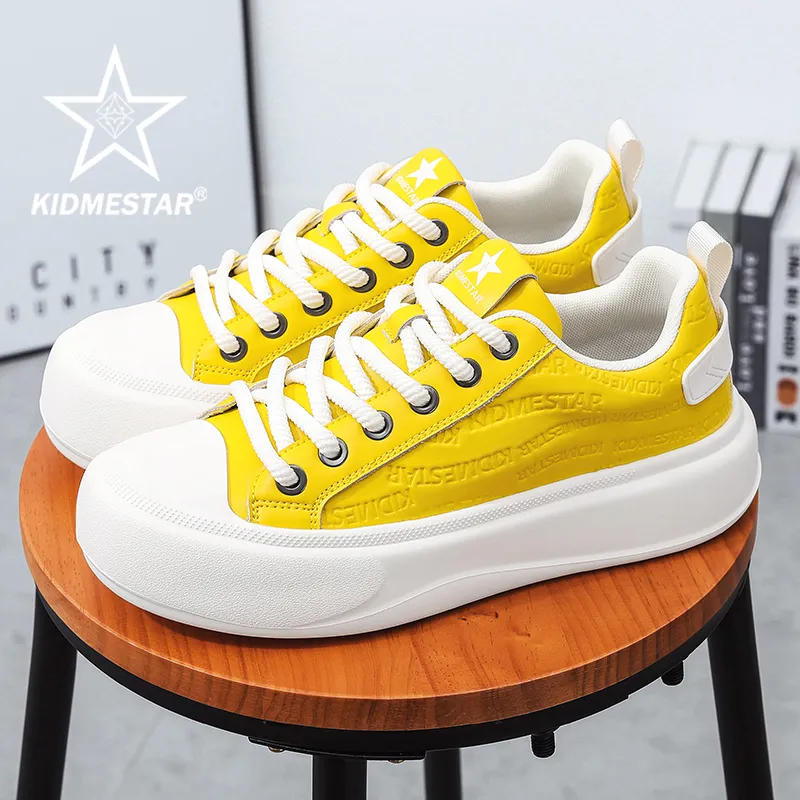 Bulk Mens Thick Sole Skateboard Shoes Height Increasing Casual