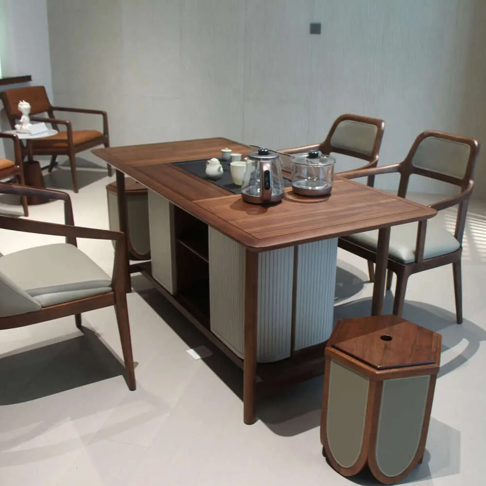Sholin Tea Table Zhong Zhixin Chinese-Style Wood Tea Table, High-End Solid Wood ...