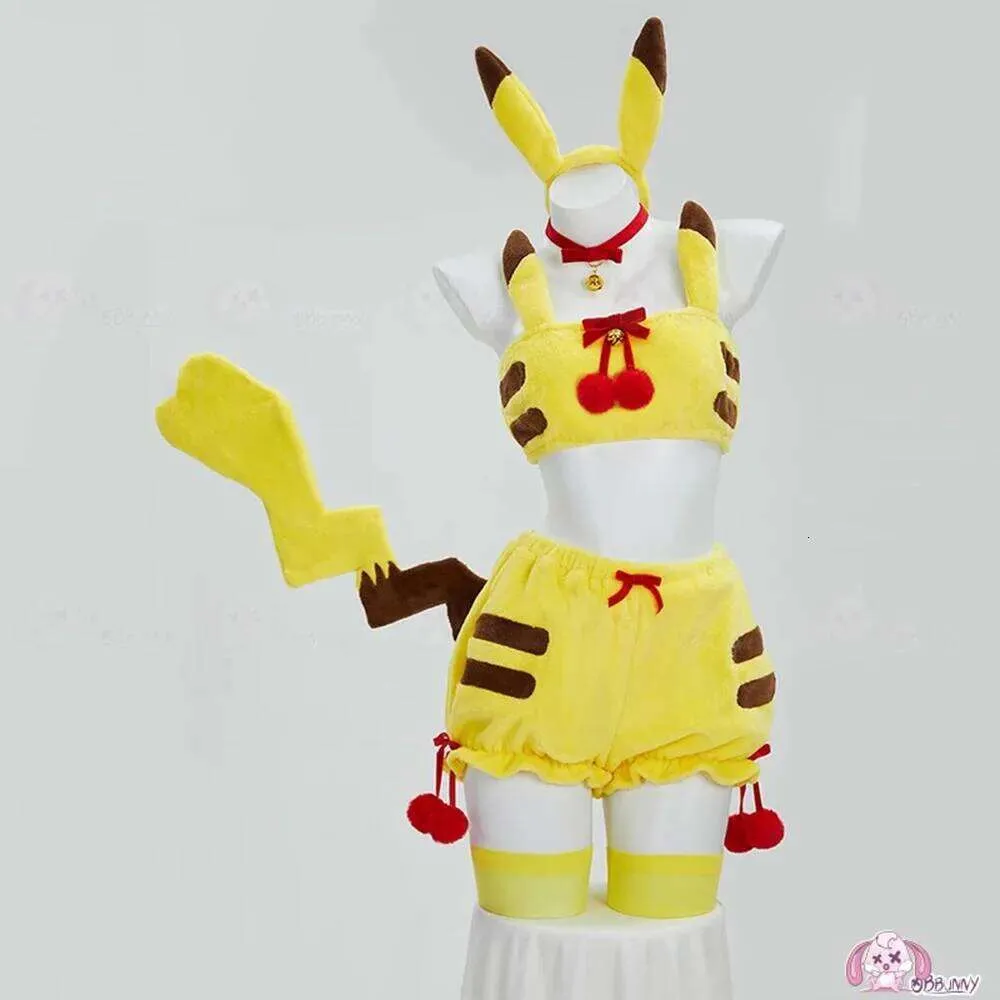 Pikqiu Cosplay Derivative Sexy Lingerie Set Plush... From 61,38 €