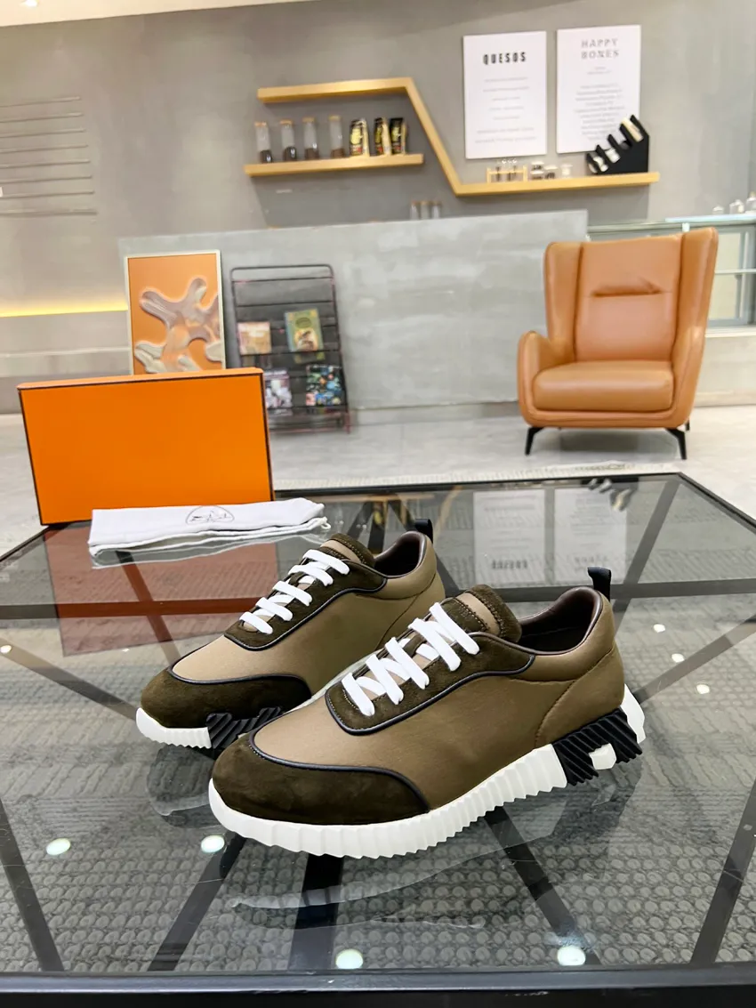 Fashion Bouncing Sneakers Designer Suede Casual Shoes Trainers