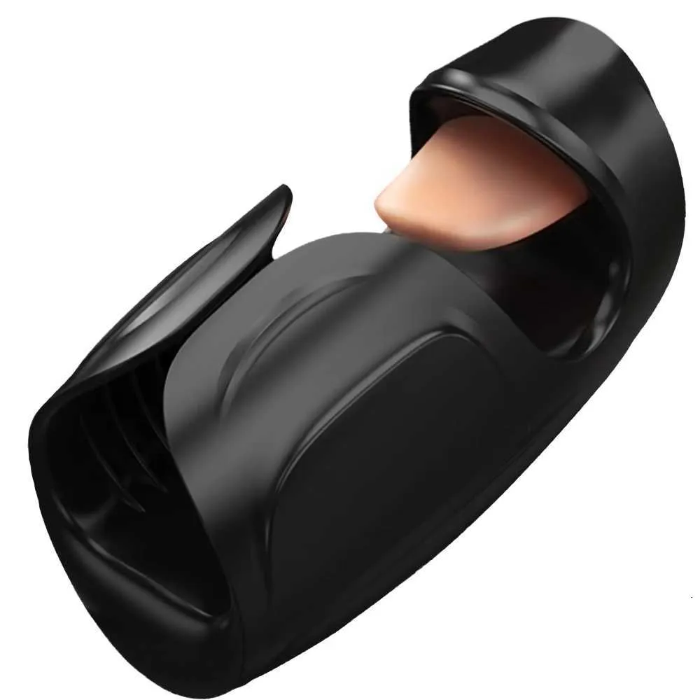 Adult Toys 3-in-1 Male Electric Masturbator 10 Vibration Modes & 10 Licking Patterns Oral Sex Tool Sex Toy Adult Product