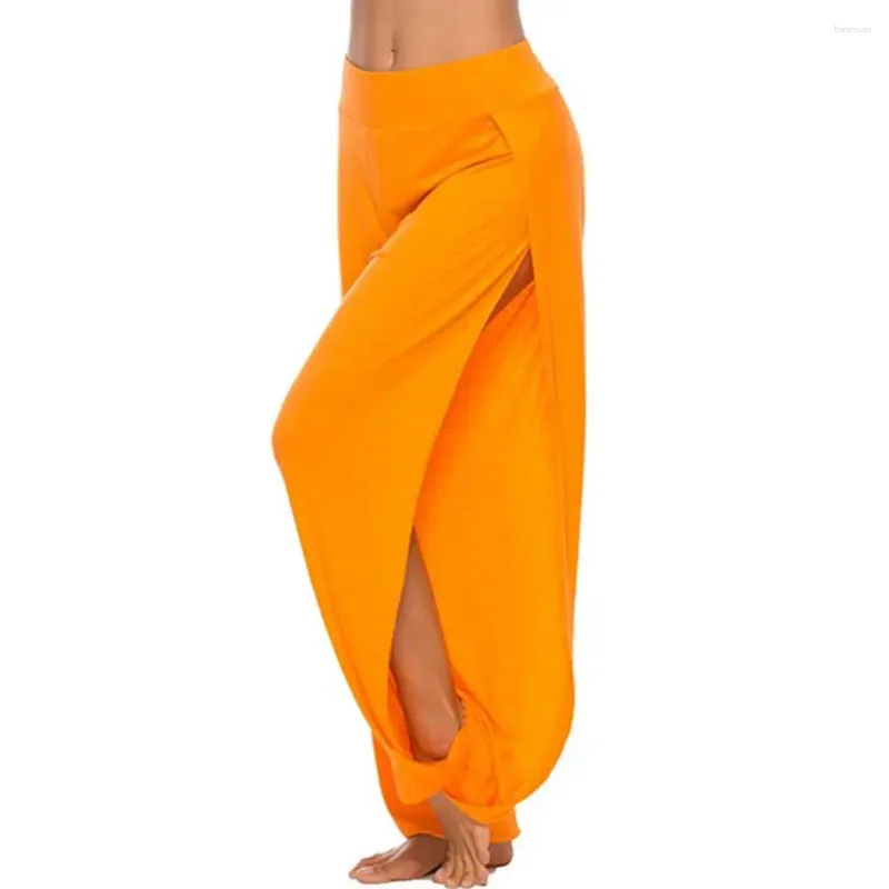 Snovoer Pantaloni Harem Da Donna Con Tasche Hippie In Lino, Estivi, Per - Foto 3