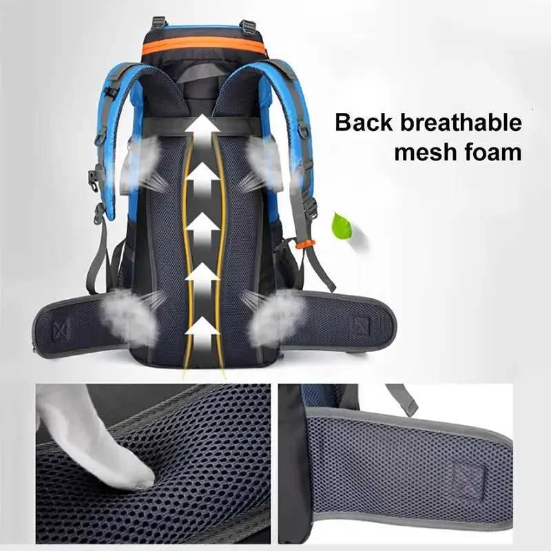 Zaino Da Trekking 70L Impermeabile Uomo Donna – Grande Capacità Per Viaggi E Campeggio