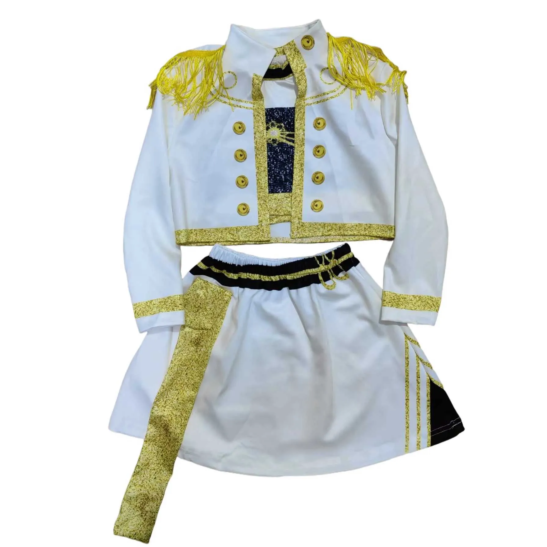 Rumi Kpop Demon Hunters Costume Rumi Demon Hunter Cosplay Costume For Women  & Girls (Golden) - Halloween Anime Party Outfit, Ages 4-15 Rumi Costume Kids