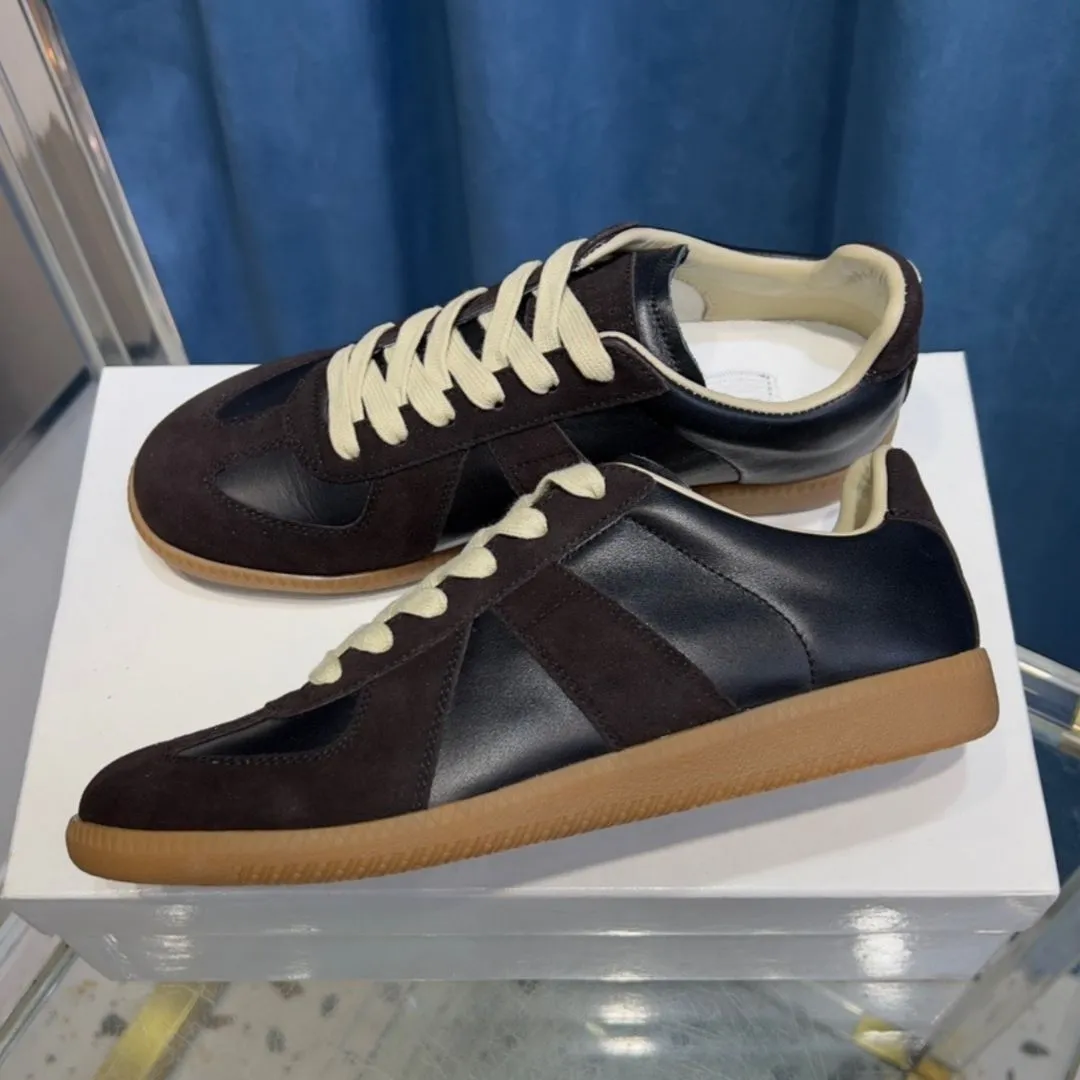 靴 Maison Margiela german army trainer 42 Bulk Lightweight Classic Low Top Sneakers: White, Grey