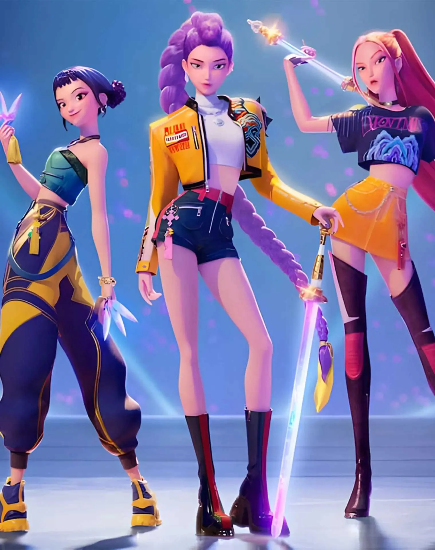 Huntrix Mira Kinder K-Pop: Demon Hunters Mira Cospl Produktbild-Vorschau 14