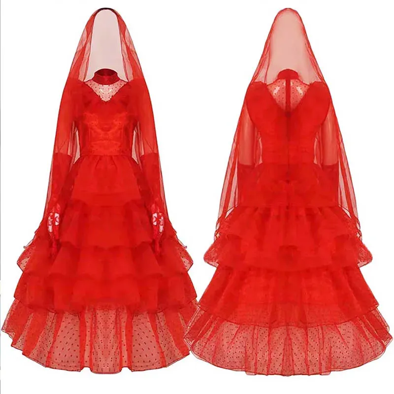 lydia deetz red wedding dress Costume The villian of the 2017 film It In honor of the sequel,