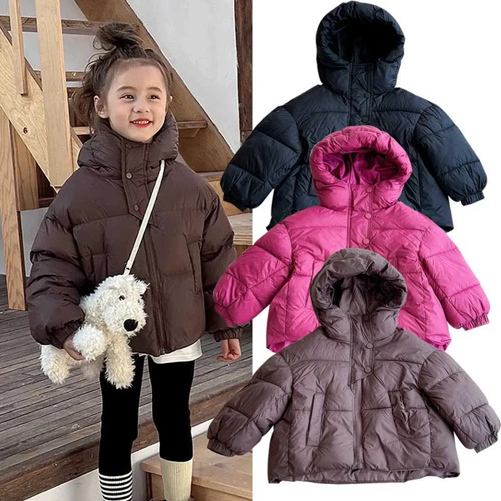 Risparmia alla grande su Cappotti Invernali Per Bambini Coreani 2025  Inverno Con Cappuccio Cappotto Imbottito Per Bambini Ragazza Moda Stile  Coreano