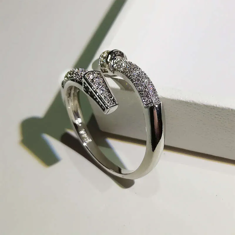Jewellery Finery Exquisite Classic Stud Ring Micro Pave Zirconia Hand Jewelry Accessories For Daily Wear Delicate_voghion.com