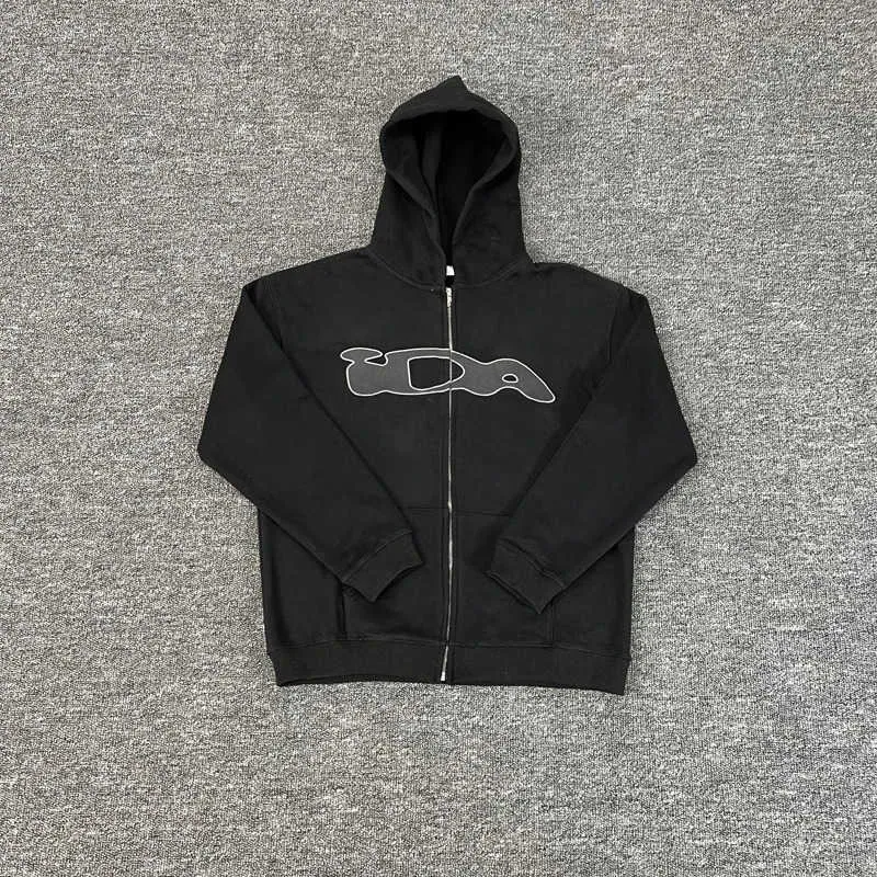 IDA SPLY ZIP UP HOODI M 並行輸入品 IDA Supply black Logo Zip-Up Red Hoodie - IDA Shop ida sply zip