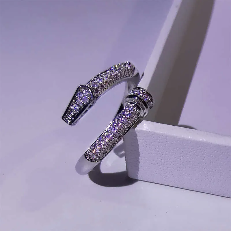 Jewellery Finery Exquisite Classic Stud Ring Micro Pave Zirconia Hand Jewelry Accessories For Daily Wear Delicate_voghion.com