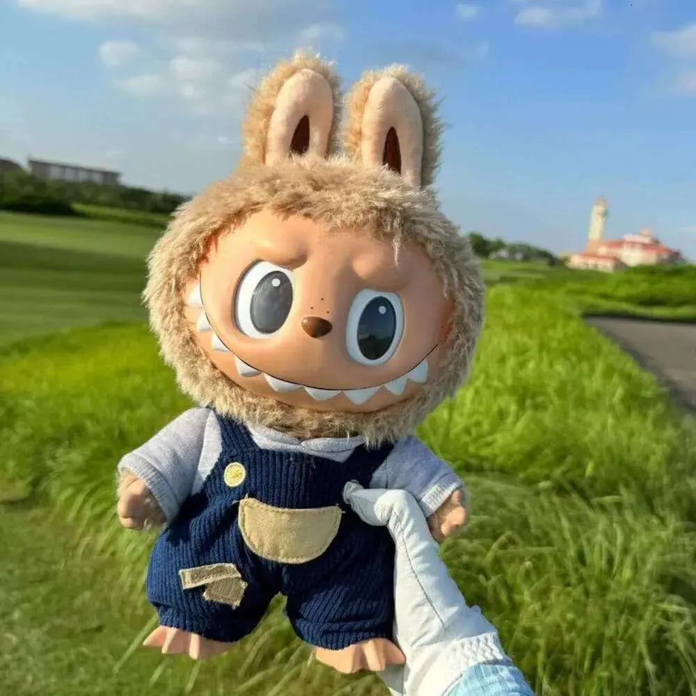 38 センチメートル Labubu 第一世代冷える黒い肌そばかすぬいぐるみ