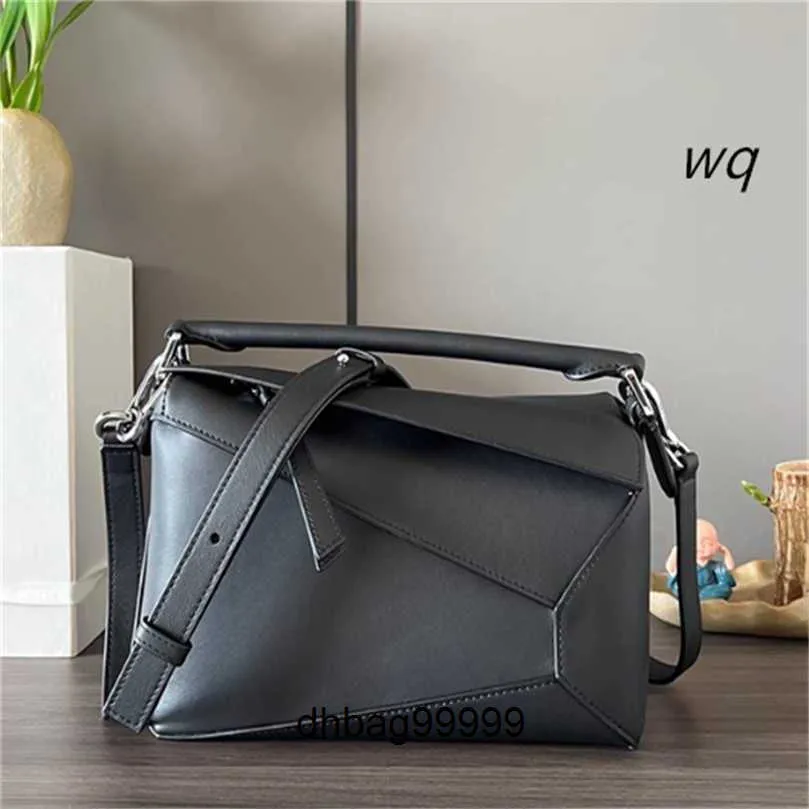 パズルシリーズハンドバッグデザイナー女性バッグ本革ハンドメイド