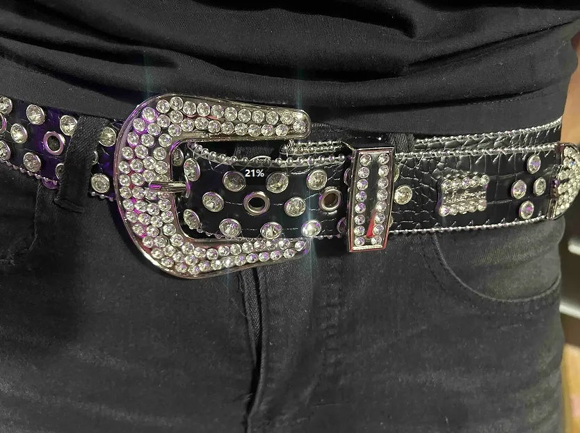 Ceinture En Bling Avec Strass Occidental Pour Femmes