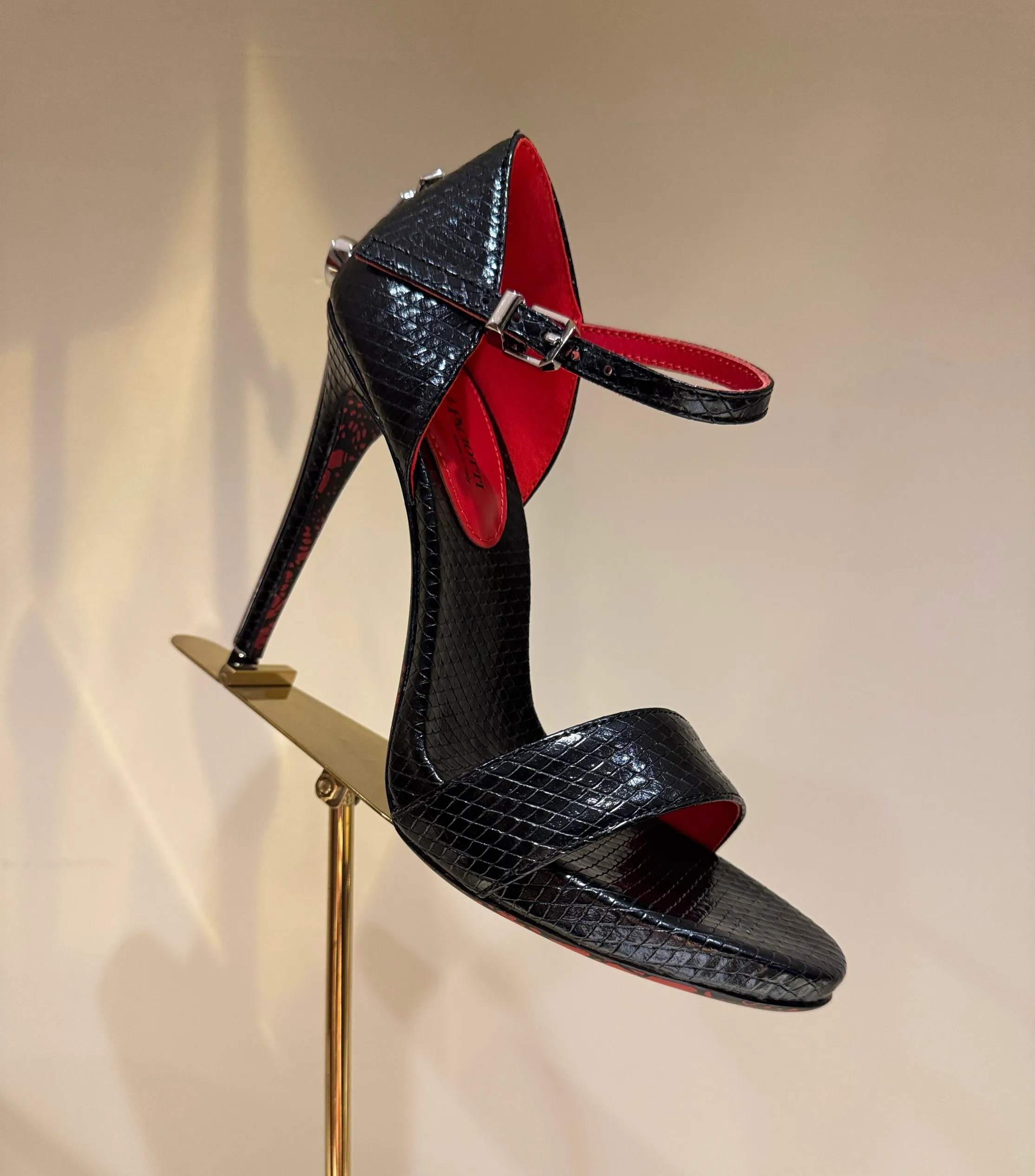 Cesare Paciotti Exotic Eel Sandals Cesare Paciotti Heels - Etsy main image 2
