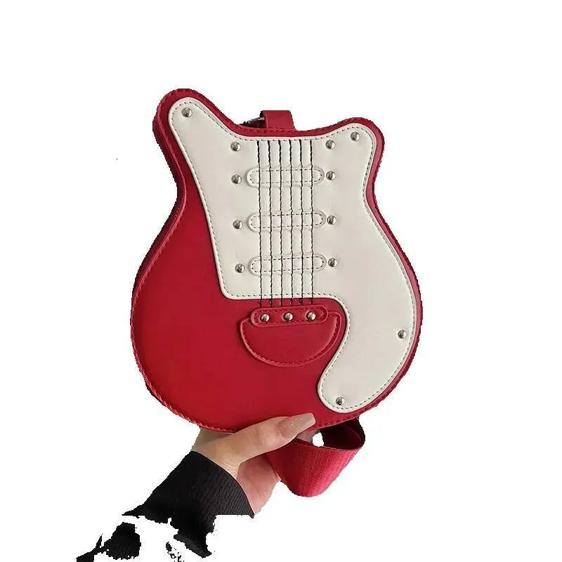 Borsa A Tracolla A Forma Di Chitarra In PU - 20x8x23 Cm - Accessorio Moda Unico Per Musicisti