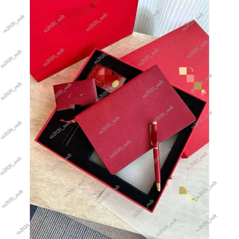 G2542 Red Leather Notebooks Set   Conference Diary... 