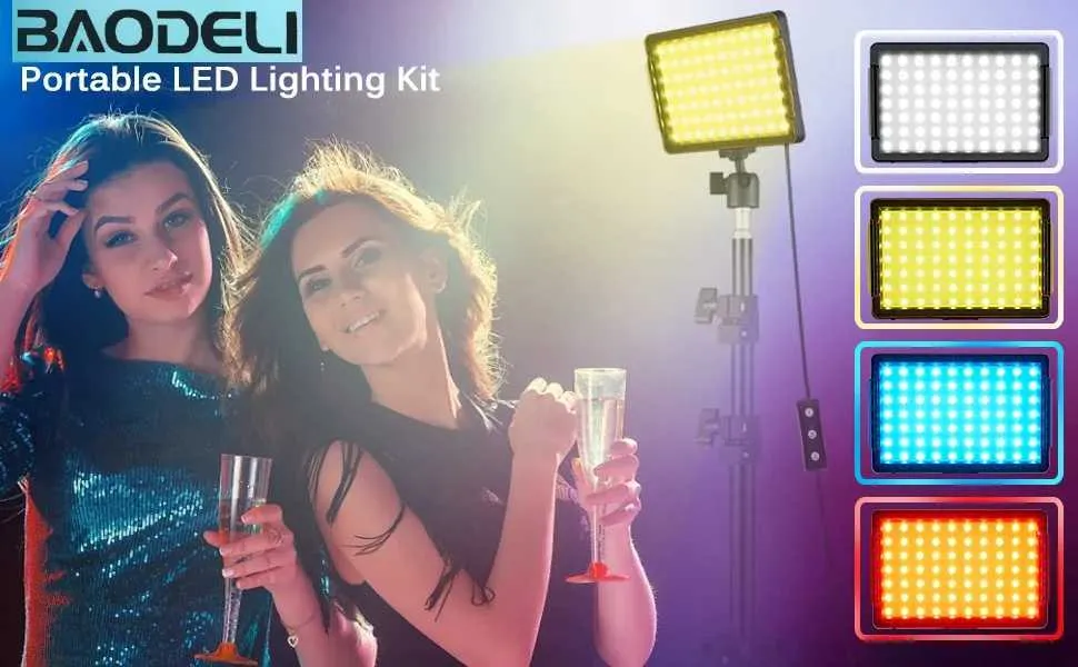 6 Led Video Light Panel 5600k Photography Lighting Photo Studio Lamp ...