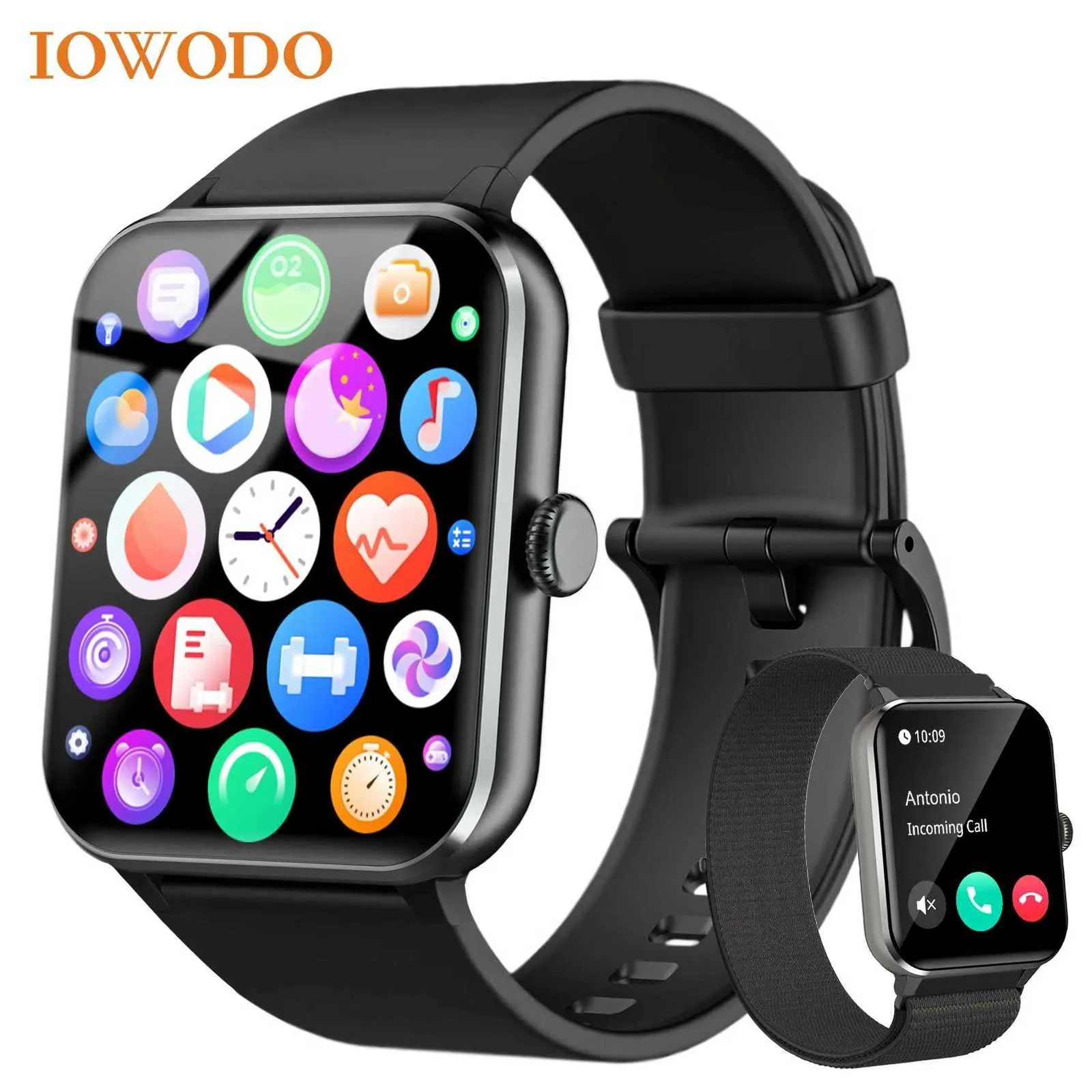 IOWODO Smart Wah 185 Fitness Tracker with HD Touchscreen