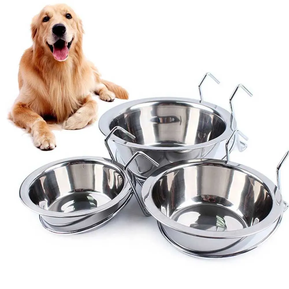 Futternapf-Set Für Hunde Und Katzen – Melamin-Ständer Mit Edelstahlschale, Rutschfest