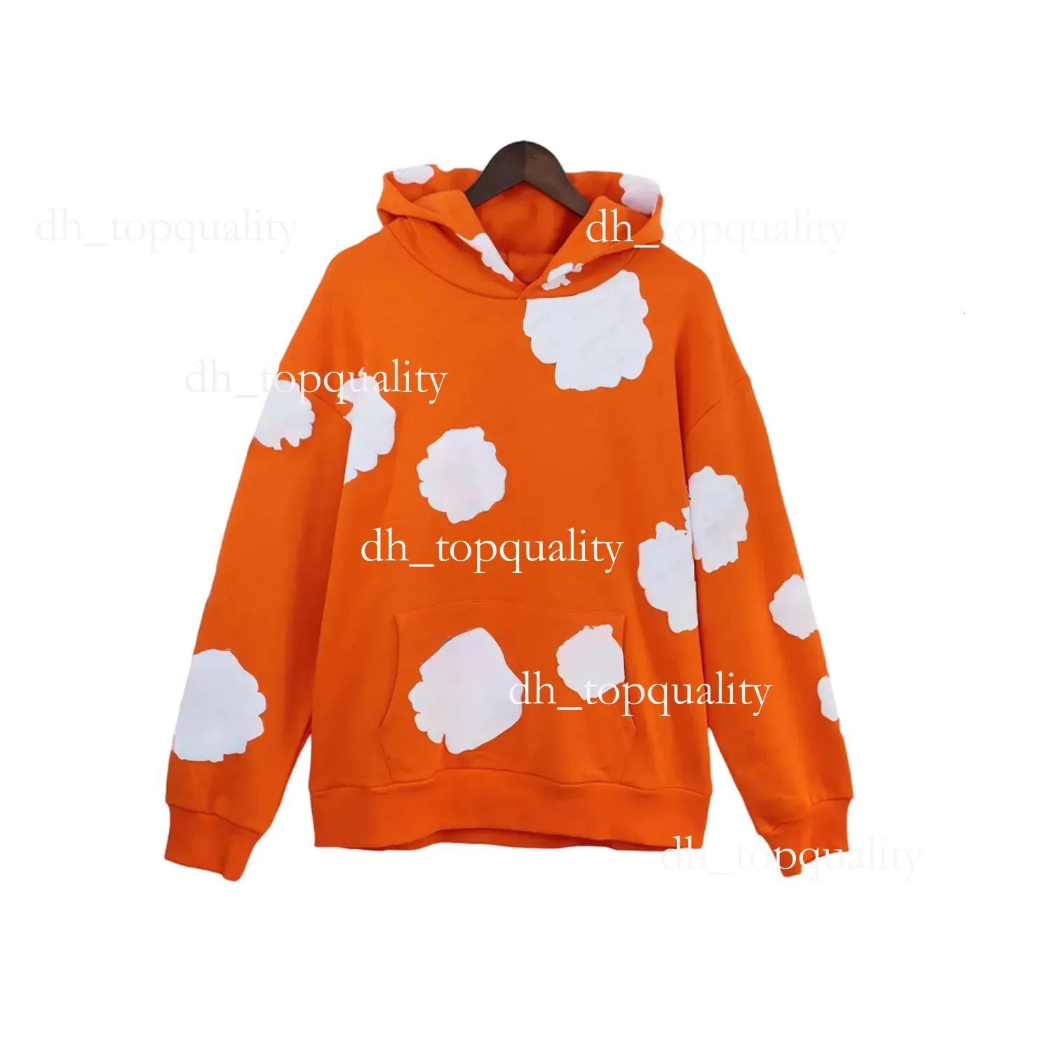 Felpa Con Cappuccio In Denim Felpa Con Cappuccio Firmata Felpa Con