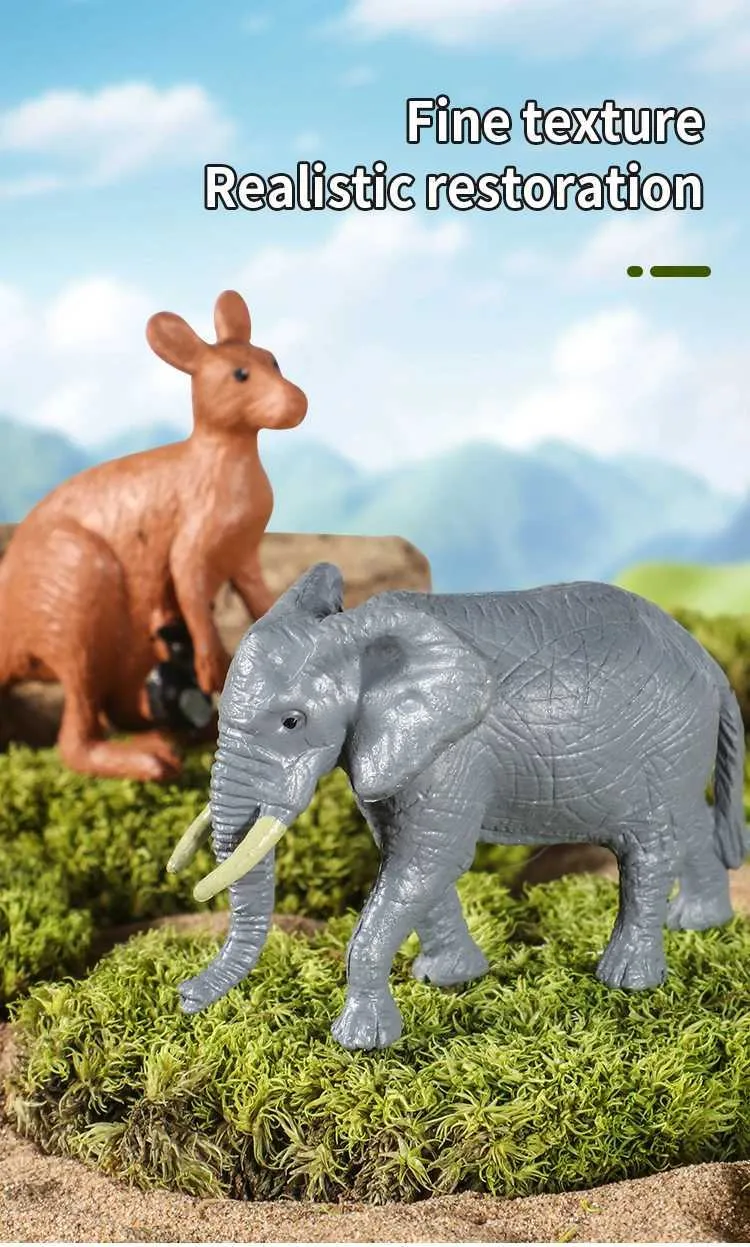 J251011 12 個のリアルな森の動物の置物セット を￥1,085 | DHgate