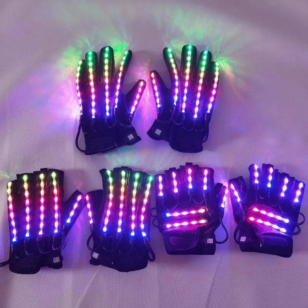 Guantes Con Luz LED Para Cosplay Y Halloween – Talla única, Para Niños Y Adultos